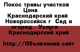 Покос травы участков › Цена ­ 300 - Краснодарский край, Новороссийск г. Сад и огород » Услуги   . Краснодарский край